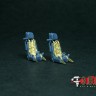 ЭВМ RS72029 Катапультные кресла К-36Д-3,5 (2 шт) с подвесной из фототравления 1/72