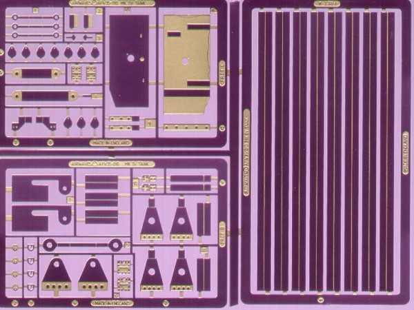 Airwaves (etched) AEC35010 Mk.IV WWI Tank Detail Set 1/35