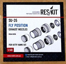 Reskit RSU48-0058 Su-35 fly position exhaust nozzles (KITTYH) 1/48