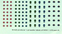 LF Model C72152 Decals British producer propeller labels III. 1/72