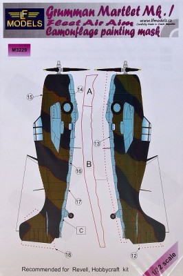 LF Model M3229 Mask Grumman Martlet Mk.I Fleet Air Aim 1/32