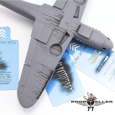 77 Propeller 77PRP023 Airbrush Stencils fine details Set No.3 (3 pcs.)