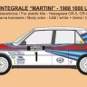 Reji Model JM397 Transkit Delta HF Integrale 1988 1000 Lakes 1/24