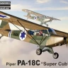 Kovozavody Prostejov 72539 Piper PA-18C 'Super Cub' Military (4x camo) 1/72