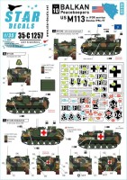 Star Decals 35-C1257 Balkan Peacekeepers #10.US M113 in IFOR service in Bosnia 1996-97 1/35