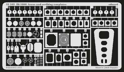 Eduard 32102 Bf 109G acces and scribing templates HAS