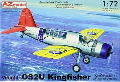 Az Model 76024 OS2U Kingfisher wheeled version (3x camo) 1/72