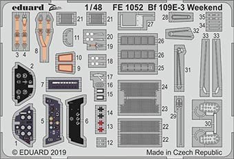 Eduard FE1052 1/48 Bf 109E-3 Weekend (EDU)