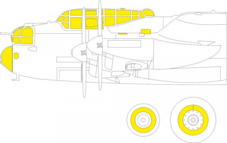 Eduard EX792 Mask Lancaster B Mk.I (HKM) 1/48