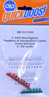 QuickBoost QB32290 F-104 Startfighter position&amp;navigation lights 1/32