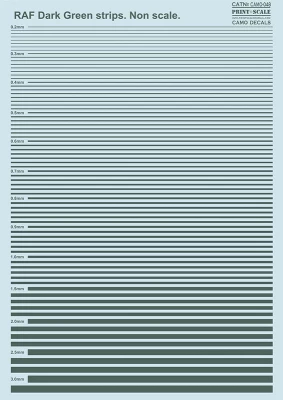 Print Scale C048CA Decal RAF Dark Green strips Decal
