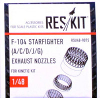 Reskit RSU48-0075 F-104 Starfighter A/C/D/J/G exh.nozzle (KIN) 1/48