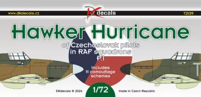 Dk Decals 72139 Hawker Hurricane CZ pilots in RAF sqdn. Pt.1 1/72