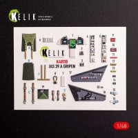 Reskit K48118 Jas-39 A - interior 3D (ITAL) 1/48