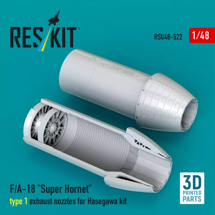 Reskit U48522 F/A-18 'Super Hornet' exh.nozzles (HAS) I. 1/48