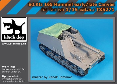 Black Dog T35271 Sd,Kfz.165 Hummel early/late Canvas 	(designed to be used with Tamiya kits) 1/35