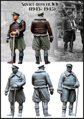 Evolution Miniatures 35078 Soviet officer . WW2 ( 1943 1945 )