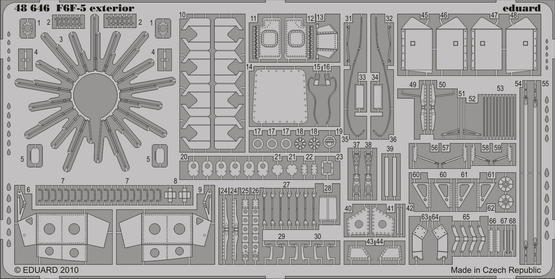 Eduard 48646 F6F-5 exterior Hobby Boss