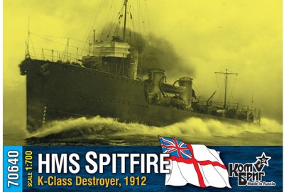 Combrig 70640 HMS Spitfire K-Class Destroyer, 1912 1/700