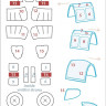 Peewit M72289 Canopy mask P-51 B/C (ARMA H.) 1/72
