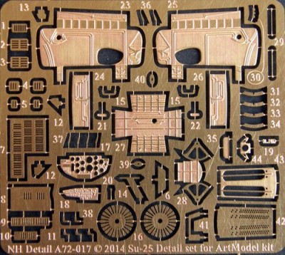 NH Detail NHA72-017 Sukhoi Su-25 Frogfoot Detail Set 1/72