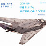 Quinta studio QD48169 F-117A (для модели Tamiya) 3D Декаль интерьера кабины 1/48