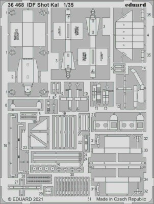 Eduard 36468 SET IDF Shot Kal (AMUS.H.) 1/32