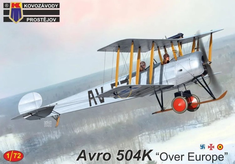 Kovozavody Prostejov 72462 Avro 504K 'Over Europe' (3x camo) 1/72