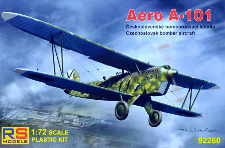 RS Model 92260 Aero A-101 Czechoslovak bomber (5x camo) 1/72