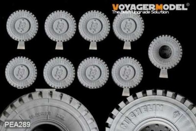 Voyager Model PEA289 Modern US Army M1070 Road Wheels 9PCES (For hobby boss ) 1/35