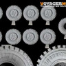 Voyager Model PEA289 Modern US Army M1070 Road Wheels 9PCES (For hobby boss ) 1/35