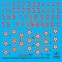 HAD DW72001 Decal Hungarian Nat.Insignias&Numbers 1950-90 1/72