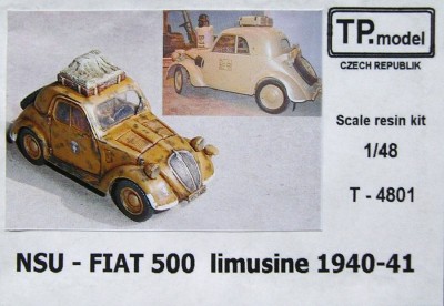 TP Model T-4801 NSU - Fiat 500 limousine 1940-41 1/48