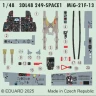 Eduard 3DL48249 MiG-21F-13 black SPACE (EDU) 1/48