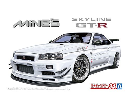 Aoshima 59869 Mine's BNR34 Skyline GT-R '02 (NISSAN) 1/24