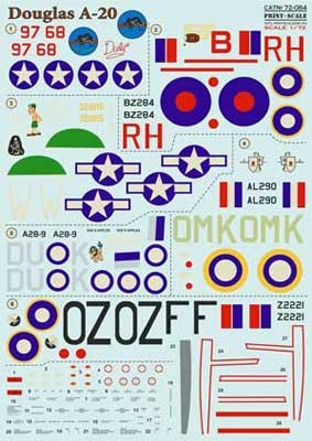 Print Scale 72-084 Douglas A-20 Havok 1/72