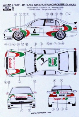 Reji Model 359 Transkit Carina E GTI 1996 Spa 24hrs. 1/24
