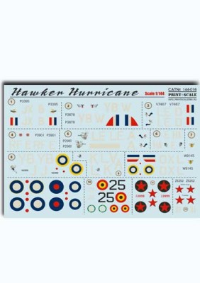 Print Scale 144-016 Hurricane MK I Aces. The battle of Britain 1/144
