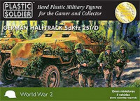 Plastic Soldier WW2V15007 15mm Easy Assembly German Sdkfz 251 Ausf D Half track