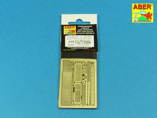 Aber 35G32 Grilles for Russian Tank T-55AM also for T-55AMV 1:35
