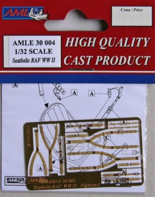 AML AMLE30004 Seatbelts RAF WWII type M for Spitfire 1/32