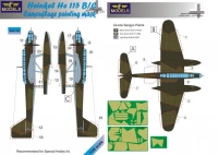 Lf Model M48100 Mask Heinkel He 115 B/C Camouflage paint.(SH) 1/48