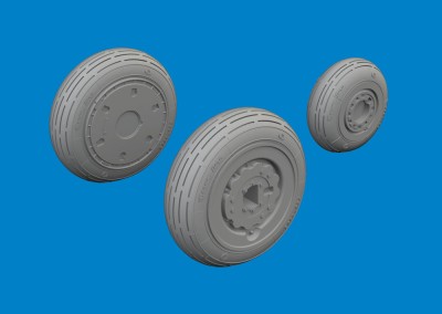 Eduard 6481151 BRASSIN MiG-21F wheels (EDU) 1/48