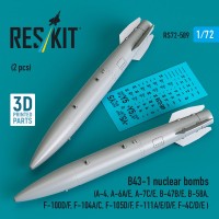 Reskit 72589 B43-1 nuclear bombs (2 pcs.) 1/72