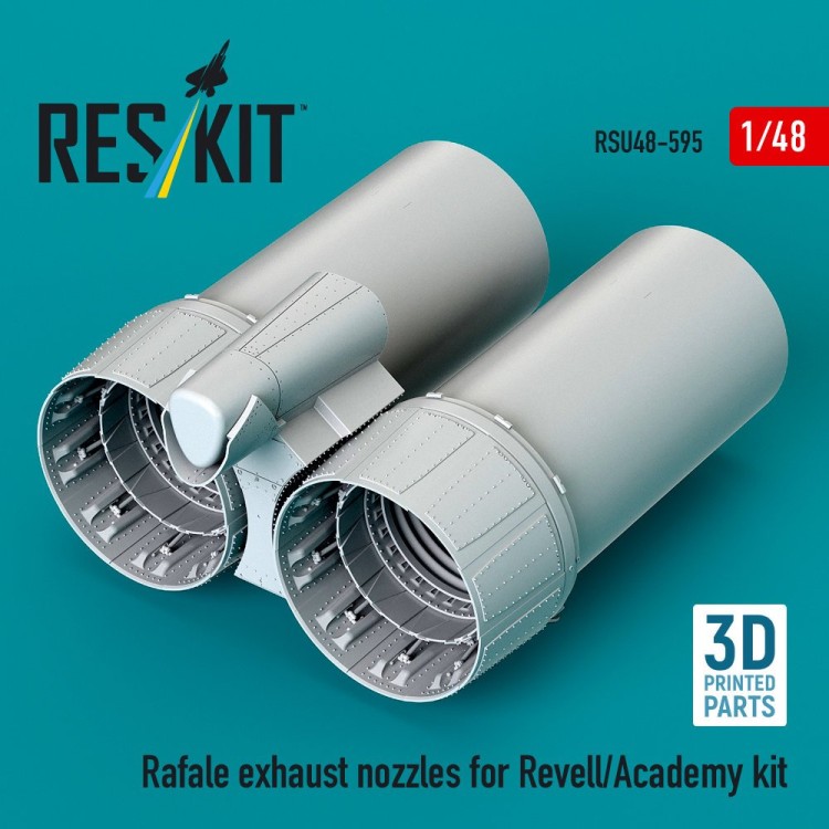 Reskit U48595 Rafale exh. nozzles (REV) 1/48
