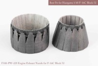 Mk1 Design MA-48060 SE Lockheed-Martin F-16C/F-16D Fighting Falcon Block 52 P.W exhaust nozzle Set (opend+closed) 1/48