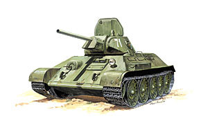 Звезда 3535 Советский танк Т-34/76 обр.1942 г. 1/35
