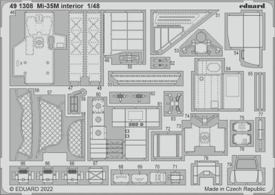 Eduard 491308 SET Mi-35M interior (ZVE) 1/48