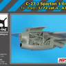 BlackDog A72047 C-27 J Spartan - one engine (REVELL) 1/72
