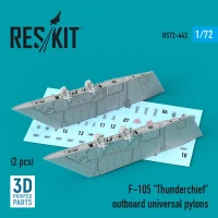 Reskit RS72-0443 F-105 'Thunderchief' outboard universal pylon 1/72